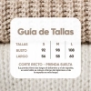 guia de tallas chaleco beige halsey